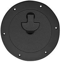 Gray Series 10″ Dia Round Locking Molded Deck Plate w/ Non-Skid