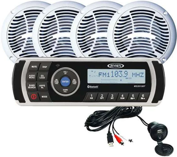 Jensen AM/FM/USB Boat Package