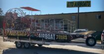 After months and months of coast guard inspections and paperwork, the first of three tour boats is out the doors! Measuring twenty-two feet long and capacity of fifteen passengers, the captain will be sure show his clients a good time!