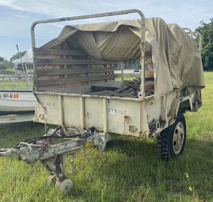 USED - Military Trailer W/ Frame & Cover